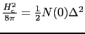 $\frac{H_{\rm c}^{2}}{8\pi} = \frac{1}{2}N(0)\Delta^{2}$