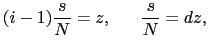 $\displaystyle {Aa \over{N}} \sin \left \{ {2\pi \over{\lambda}} \left [ ct - (i - 1){s \over{N}} \right ] \right \},$