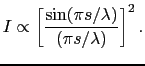 $\displaystyle \lim_{N \to \infty} \sum_{i=1}^{N} {Aa \over{s}}{s \over{N}} \sin...
...a \over{s}} \int_{0}^{s} \sin \left [ {2\pi \over{\lambda}}(ct - z) \right ] dz$
