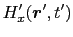 $\displaystyle D_{z}'(\mbox{\boldmath$r$}', t')$