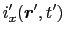 $\displaystyle H_{z}'(\mbox{\boldmath$r$}', t')$