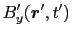 $\displaystyle B_{x}'(\mbox{\boldmath$r$}', t')$