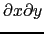 $\partial x\partial y$