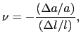 $\Delta a (< 0)$