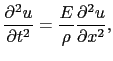 $\displaystyle T(x + \Delta x, t) - T(x, t)
=
E \left [ \left ( {\partial u \ove...
...l x}} \right )_{x} \right ]
=
E {\partial^{2}u \over{\partial x^{2}}} \Delta x,$