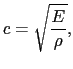 $\displaystyle \rho S \Delta x {\partial^{2}u \over{\partial t^{2}}}
=
ES{\partial^{2}u \over{\partial x^{2}}} \Delta x,$