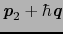 $\mbox{\bfseries\itshape {p}}_{2} + \hbar\mbox{\bfseries\itshape {q}}$