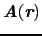 $\mbox{\bfseries\itshape {A}}(\mbox{\bfseries\itshape {r}})$