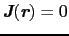 $\mbox{\bfseries\itshape {J}}(\mbox{\bfseries\itshape {r}}) = 0$