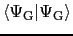 $\displaystyle \langle \Psi_{\rm G}\vert\Psi_{\rm G}\rangle$