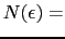 $N(\epsilon) =$