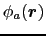 $\phi_{a}(\mbox{\boldmath$r$})$