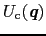 $U_{\rm c}(\mbox{\bfseries\itshape {q}})$