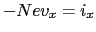 $-Nev_{x} = i_{x}$