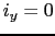 $i_{y} = 0$