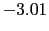 $-3.01$