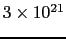 $3\times10^{21}$